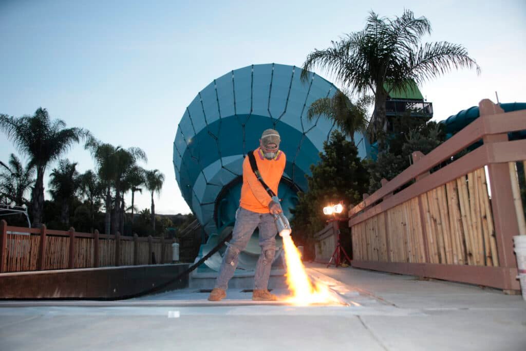 EcoFinish application by SC Pool Resurfacing in Charleston SC.