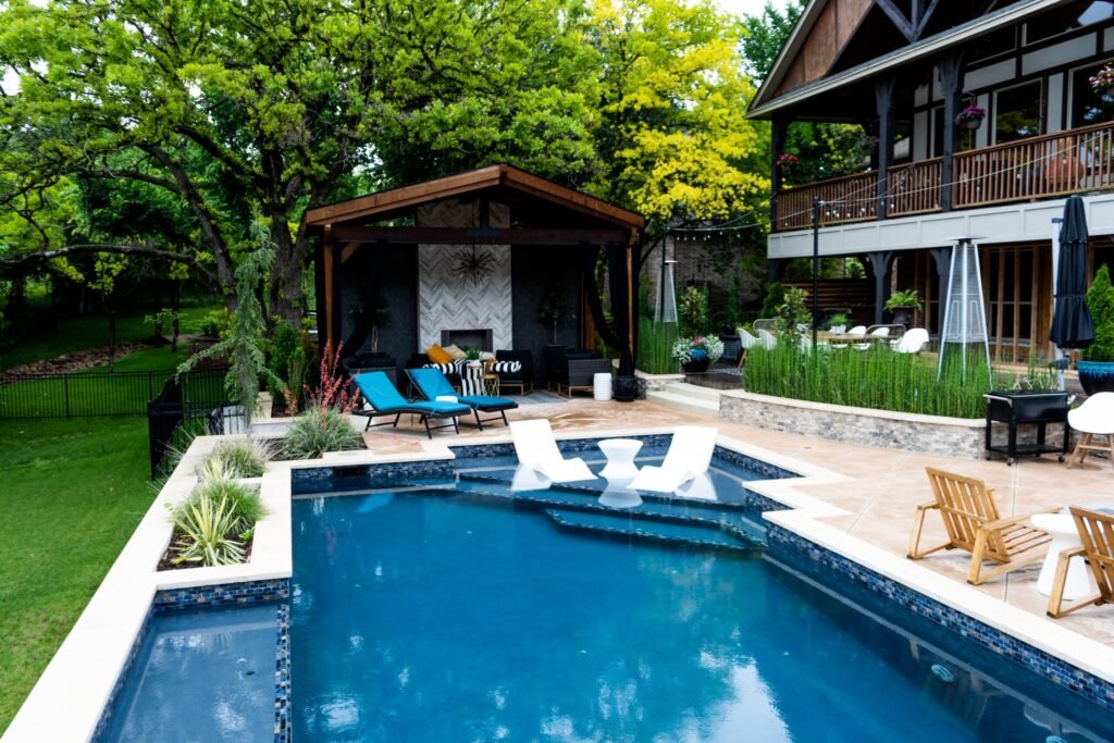 Luxury residential pool refinished in Charleston SC.